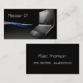 Carte de visite de réparation de l'ordinateur (Devant / Derrière)