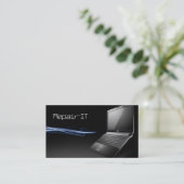 Carte de visite de réparation de l'ordinateur (Debout devant)