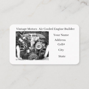 Carte de visite de réparation de moteurs automobil
