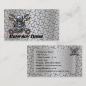 Carte de visite de réparation de moto (Devant / Derrière)