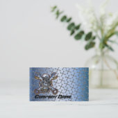 Carte de visite de réparation de moto (Debout devant)