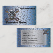 Carte de visite de réparation de moto (Devant / Derrière)