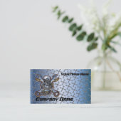 Carte de visite de réparation de moto (Debout devant)