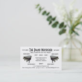 Carte de visite de réparation de piano (Debout devant)