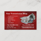 Carte de visite de réparation de transmission pers (Dos)