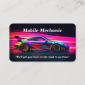 Carte de visite de réparation de voiture mobile/su (Devant)
