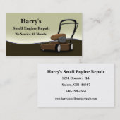 Carte de visite de réparation des petits moteurs (Devant / Derrière)