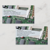 Carte de visite de réparation d'ordinateur (Devant / Derrière)