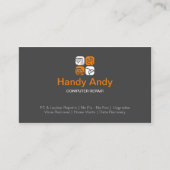 Carte de visite de réparation d'ordinateur (Devant)