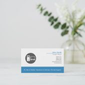 Carte de visite de réparation d'ordinateur (Debout devant)