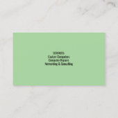 Carte de visite de réparation d'ordinateur (Dos)