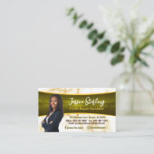 Carte de visite de réparation du crédit photo en m (Debout devant)