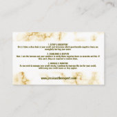 Carte de visite de réparation du crédit photo en m (Dos)