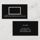 Carte de visite de réparation informatique (Devant / Derrière)