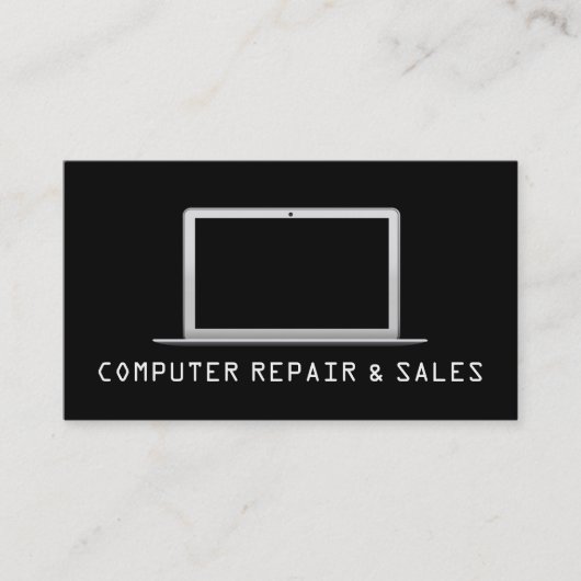 Carte de visite de réparation informatique (Devant)