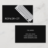 Carte de visite de réparation informatique (Devant / Derrière)