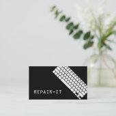Carte de visite de réparation informatique (Debout devant)