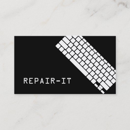 Carte de visite de réparation informatique (Devant)