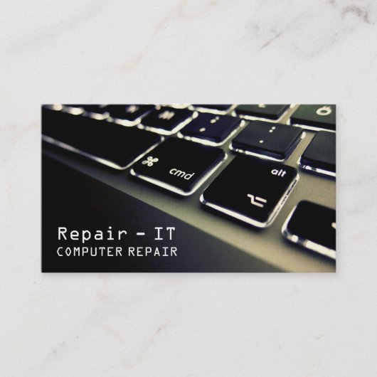Carte de visite de réparation informatique (Devant)