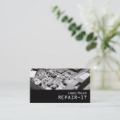Carte de visite de réparation informatique (Debout devant)