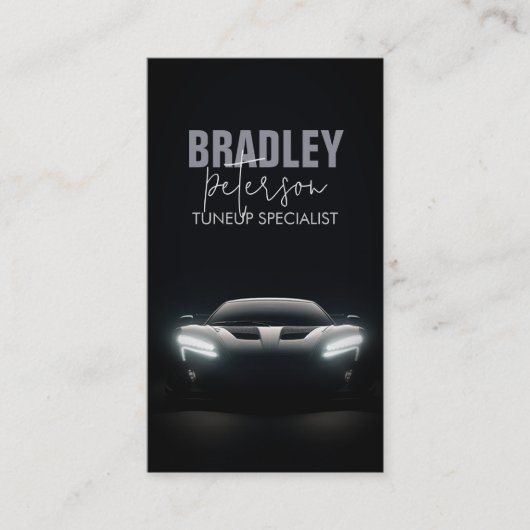 Carte de visite de réparation mécanique de l'auto  (Devant)