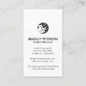 Carte de visite de réparation mécanique de l'auto  (Dos)