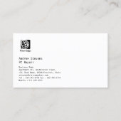 CARTE DE VISITE de réparation PC Circuits Cutaway (Dos)