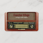 carte de visite de réparation radio vintage (Devant)