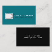 CARTE DE VISITE de réparation TV (Devant / Derrière)