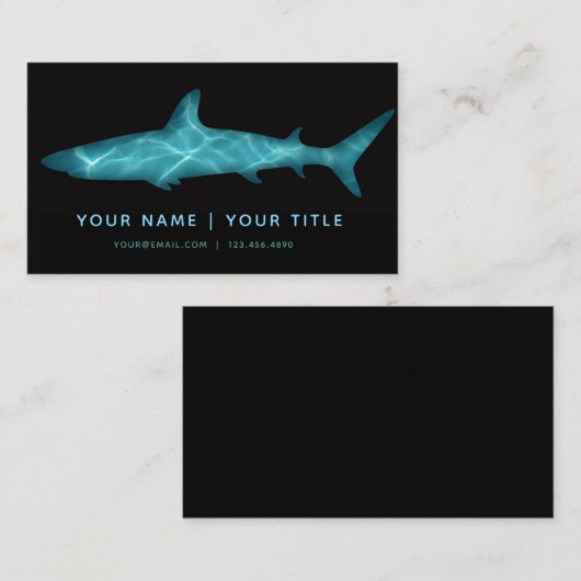 Carte de visite de requin (Devant / Derrière)