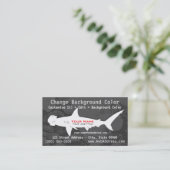 Carte de visite de requin de poisson-marteau (Debout devant)