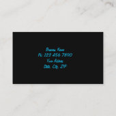 Carte de visite de requin de récif (Dos)