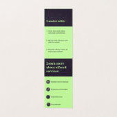 Carte de visite de réseau professionnel des soins  (Inside Unfolded)