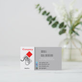 Carte de visite de réseau social (Debout devant)