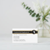 Carte de visite de ressources humaines (Debout devant)