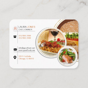 carte de visite de restaurant