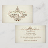 Carte de visite de restaurant Art Déco vintage (Devant / Derrière)