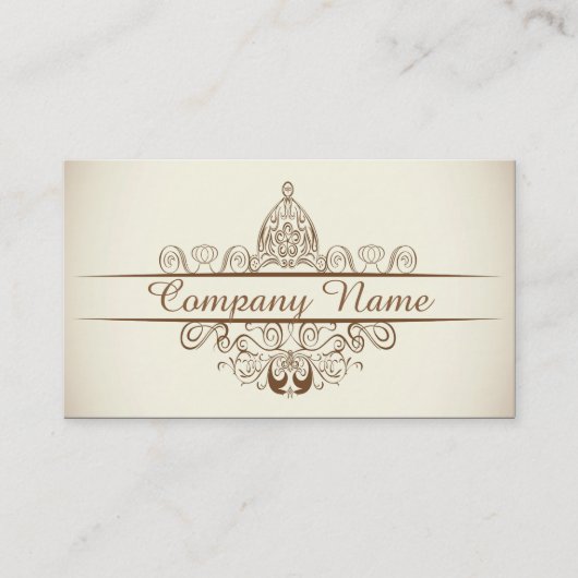 Carte de visite de restaurant Art Déco vintage (Devant)