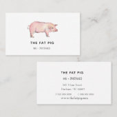Carte de visite de restaurant BBQ (Devant / Derrière)