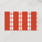 Carte de visite de restaurant de pizza italien (Dos)