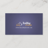 Carte de visite de restaurant, marketing de servic (Dos)