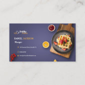 Carte de visite de restaurant, marketing de servic (Devant)