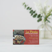 Carte de visite de restaurant mexicain (Debout devant)