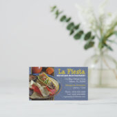Carte de visite de restaurant mexicain (Debout devant)