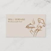 Carte de visite de restaurant | Modèle (Devant)