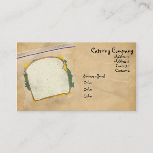 Carte de visite de restauration (Devant)