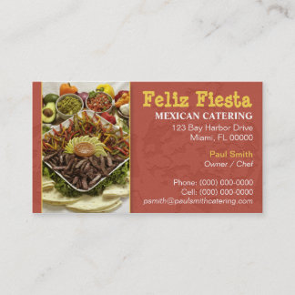 Carte de visite de restauration