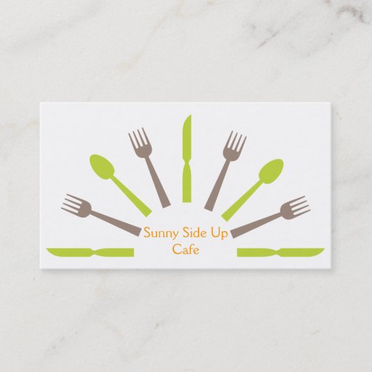 Carte de visite de restauration (Devant)