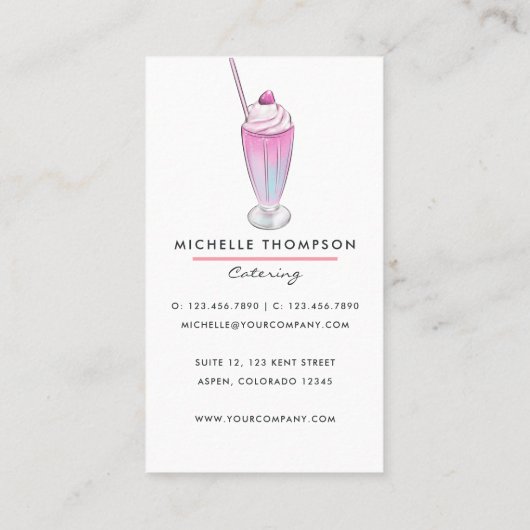 Carte de visite de restauration (Dos)