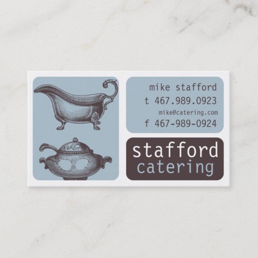 Carte de visite de restauration (Devant)